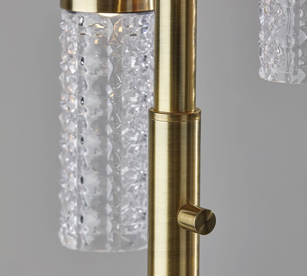 Pottery Barn Tuberose Metal Multi-light LED Floor Lamp (65")