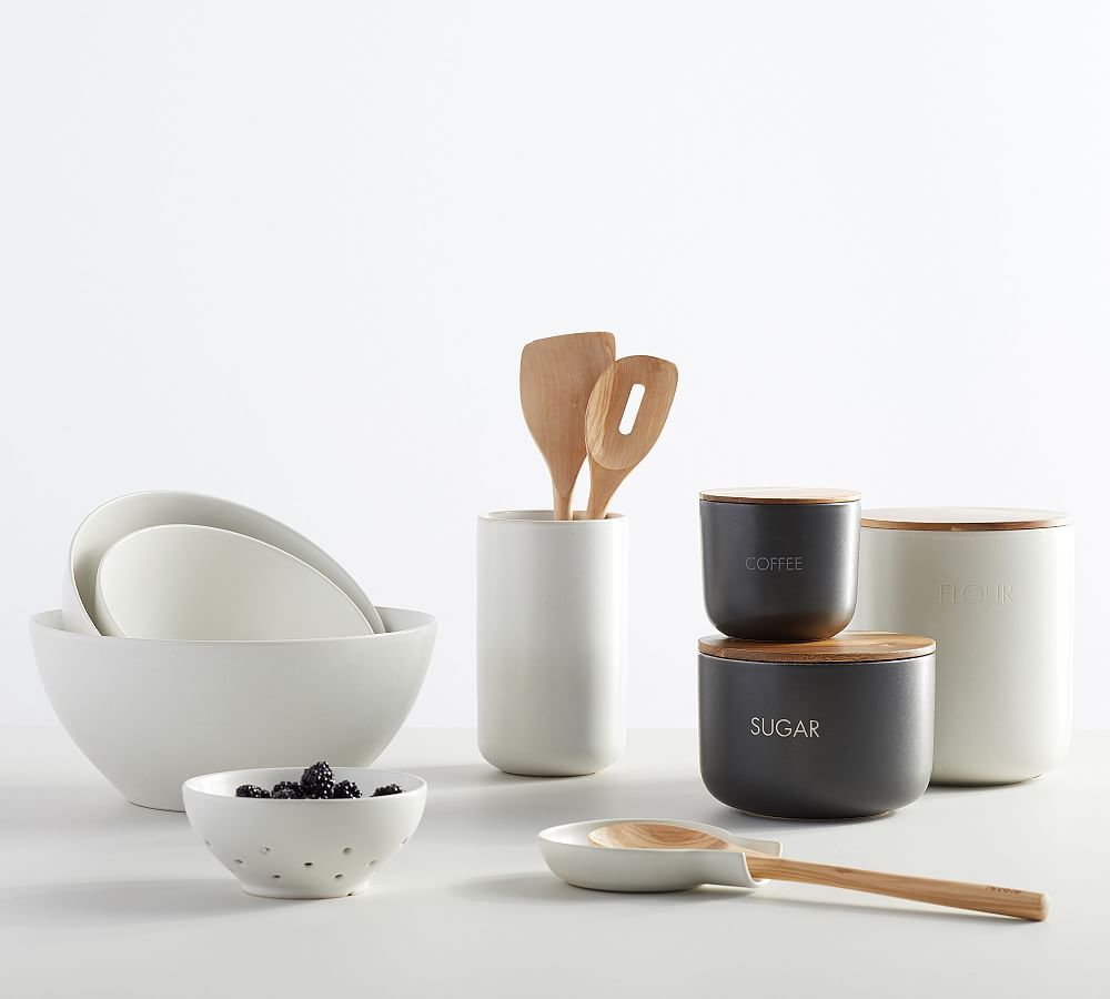 Pottery Barn Mason Stoneware Canisters