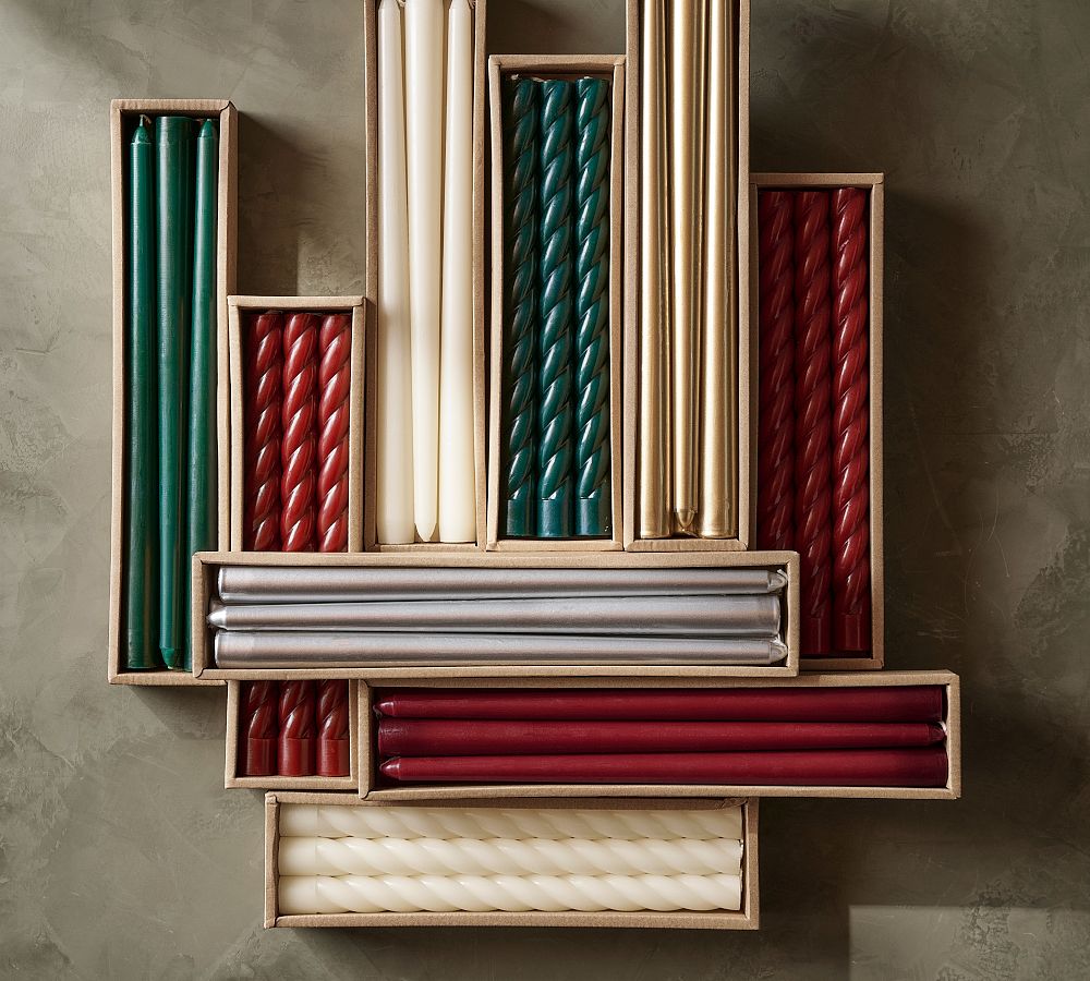 Pottery Barn Taper Candles - Set of 6