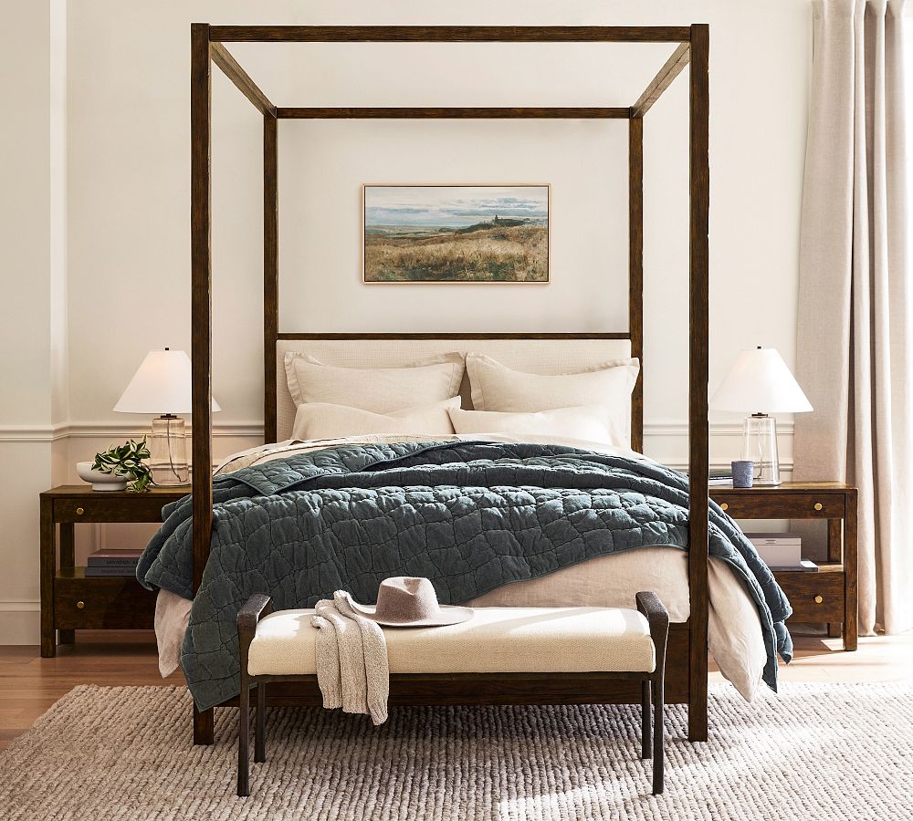 Pottery Barn Cozy Cloud Handcrafted Quilt