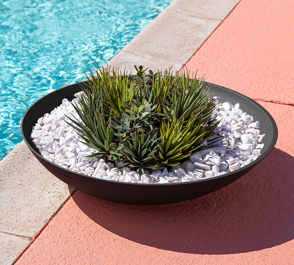 Pottery Barn All Weather Eco Hevea Outdoor Bowl Planters