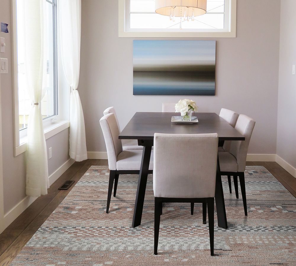 Pottery Barn Madde Hand-Knotted Flatweave Wool Rug