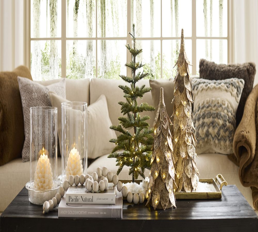 Pottery Barn Lit Birch Trees
