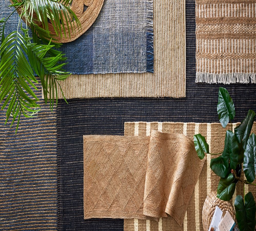Pottery Barn Salvino Diamond Jute Rug