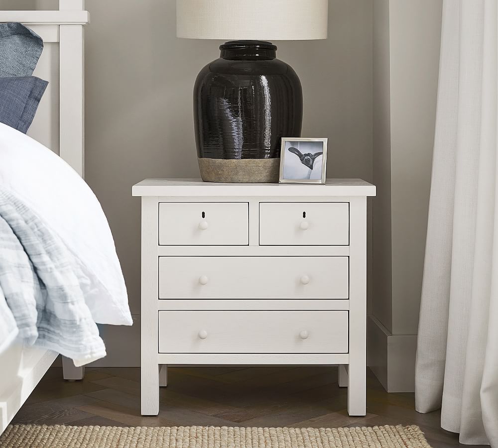 Pottery Barn Farmhouse 4-Drawer Nightstand (28.5")