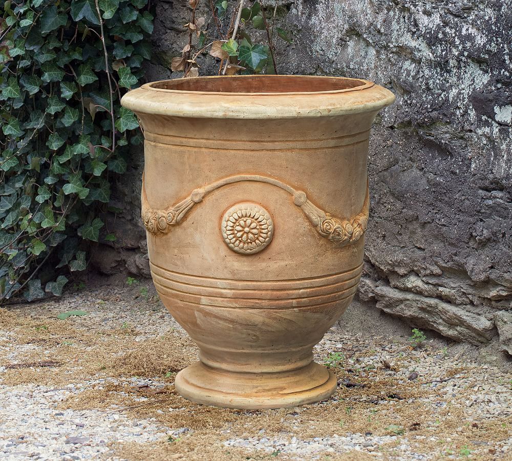 Pottery Barn Clarisse Anduze Planter - Terracotta