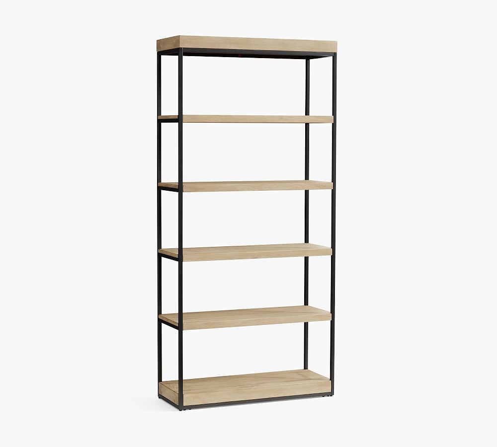 Pottery Barn Malcolm Wide Open Bookcase (36")