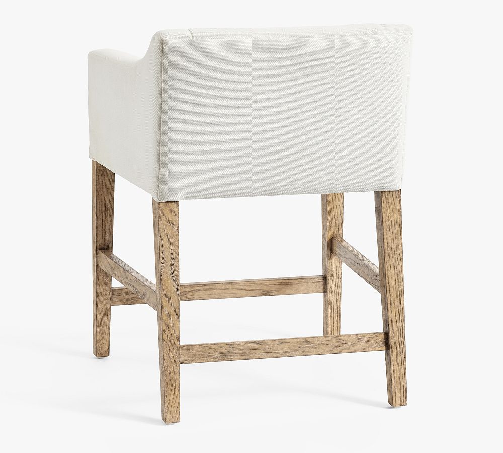 Pottery Barn Classic Upholstered Slope Stool