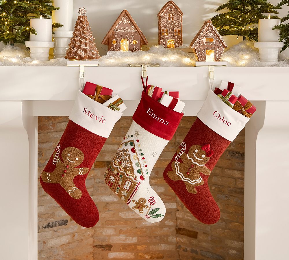 Pottery Barn Holiday Icons Crewel Stockings