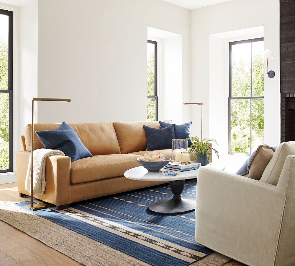 Pottery Barn Chapman Oval Marble Coffee Table (52")