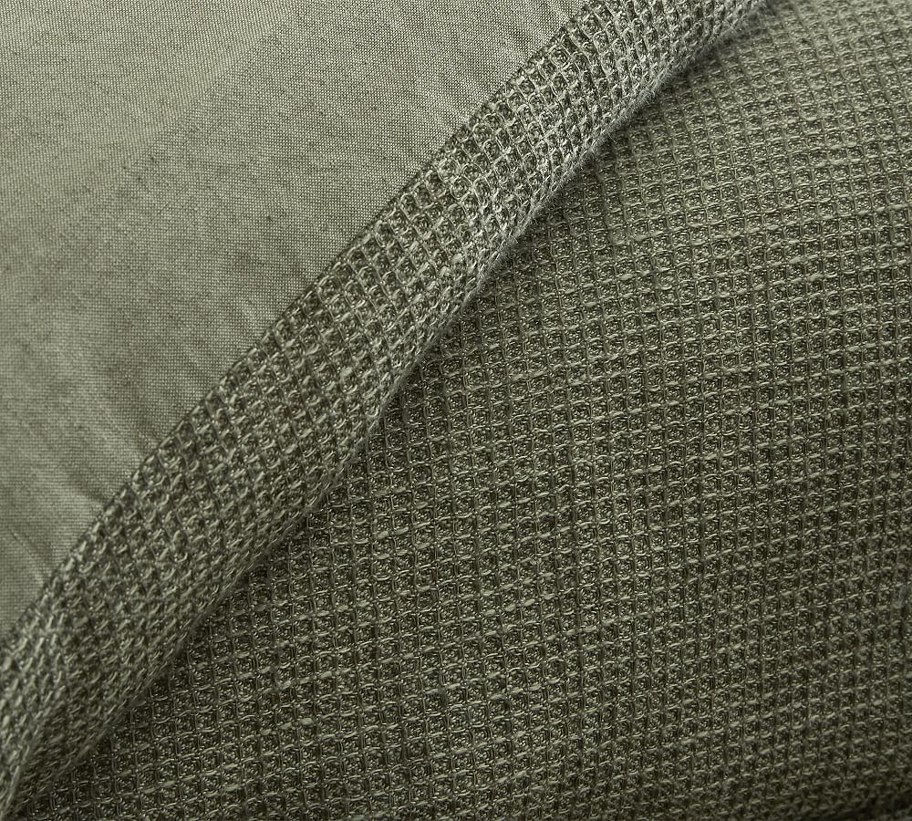Pottery Barn European Flax Linen Waffle Duvet Cover