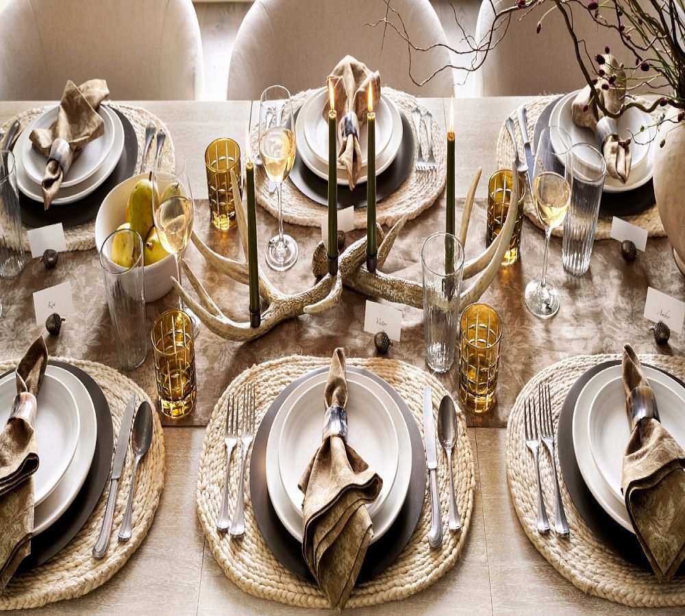 Pottery Barn Larkin Reactive Glaze Stoneware Dinnerware Set