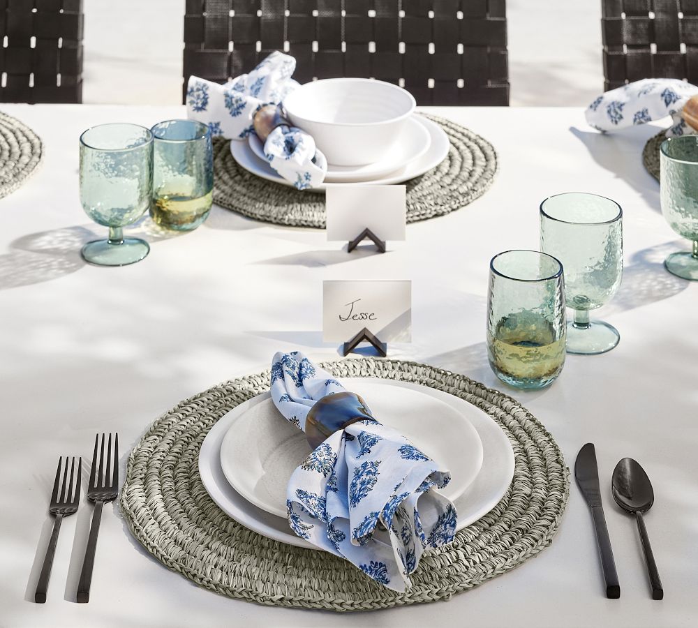 Pottery Barn Larkin Outdoor Melamine Dinner Plates