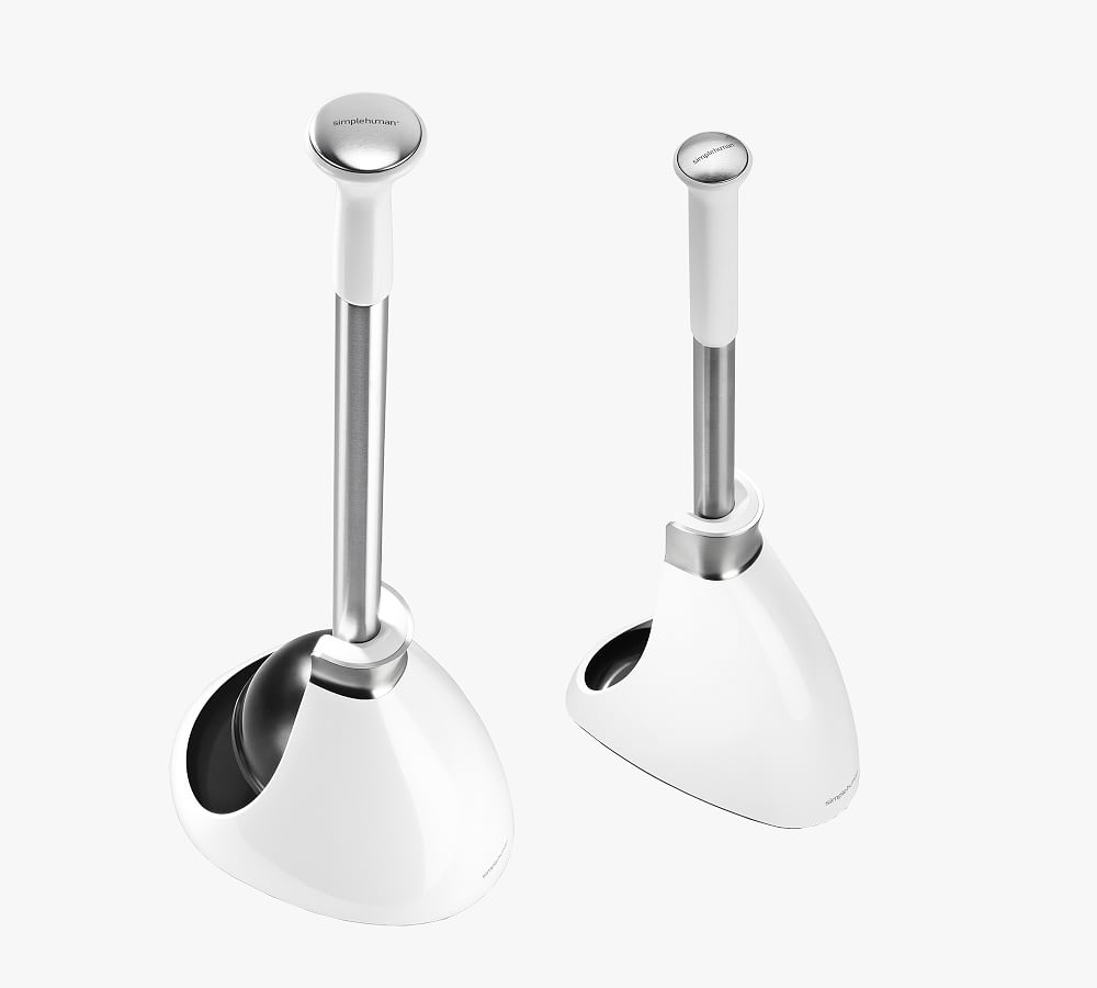 Pottery Barn Simplehuman® Toilet Brush & Plunger - Set of 2