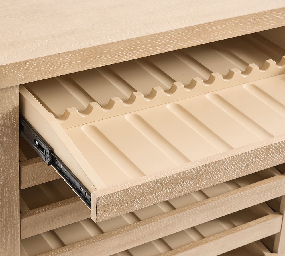 Pottery Barn Modern Farmhouse Shelf with Wine Storage (68")