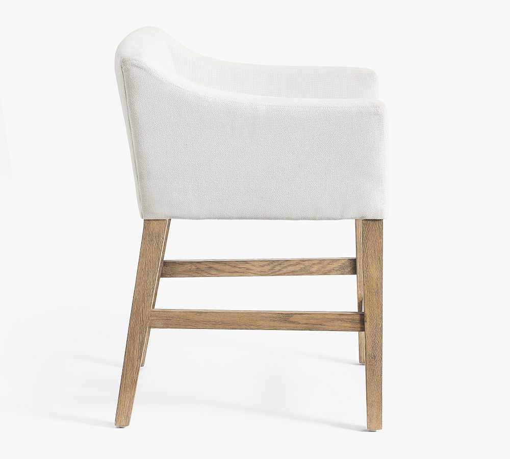Pottery Barn Classic Upholstered Slope Stool