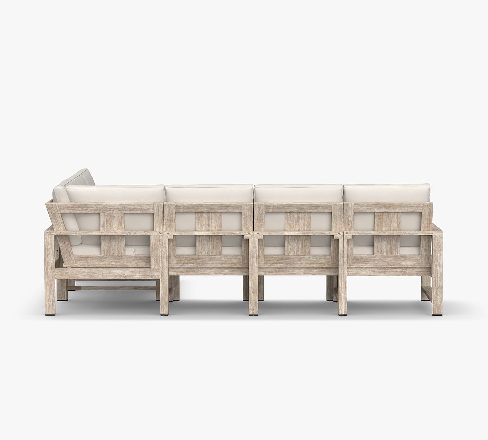Pottery Barn Indio Eucalyptus 6-Piece Outdoor Sectional (100")