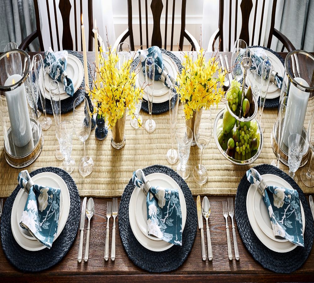 Pottery Barn Pewter Napkin Rings - Set of 4