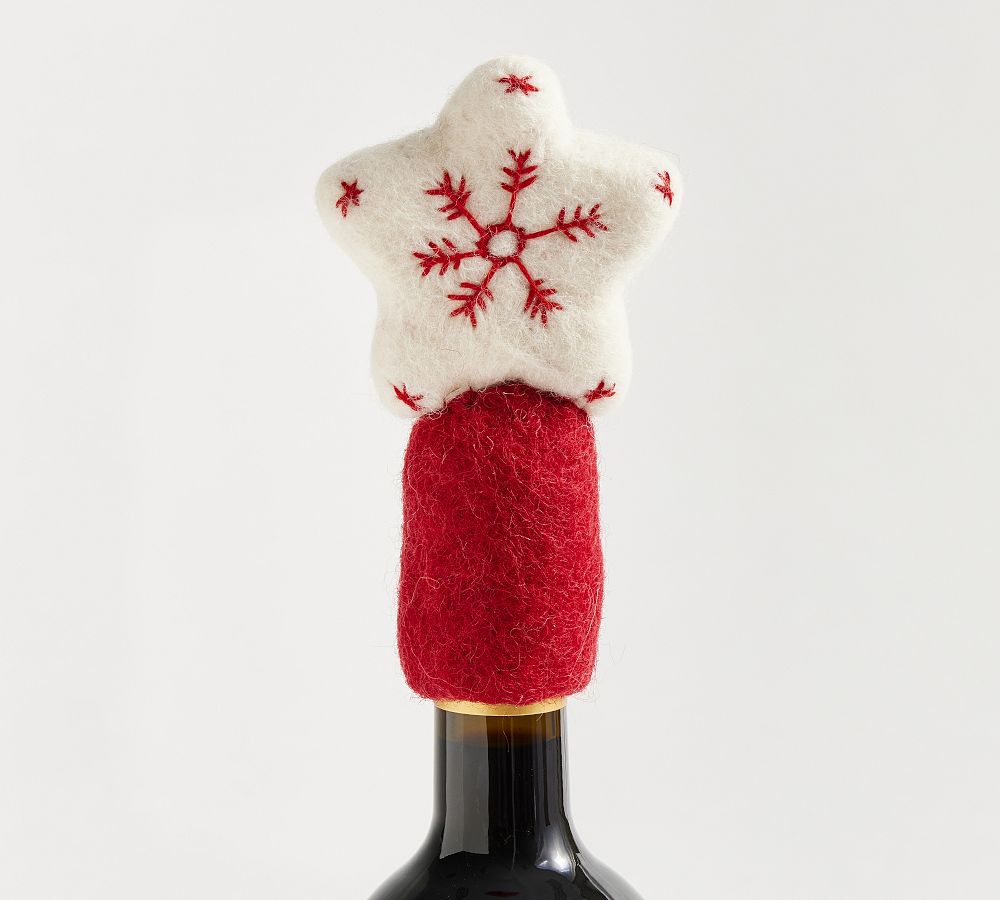 Pottery Barn Holiday Wine Topper Collection