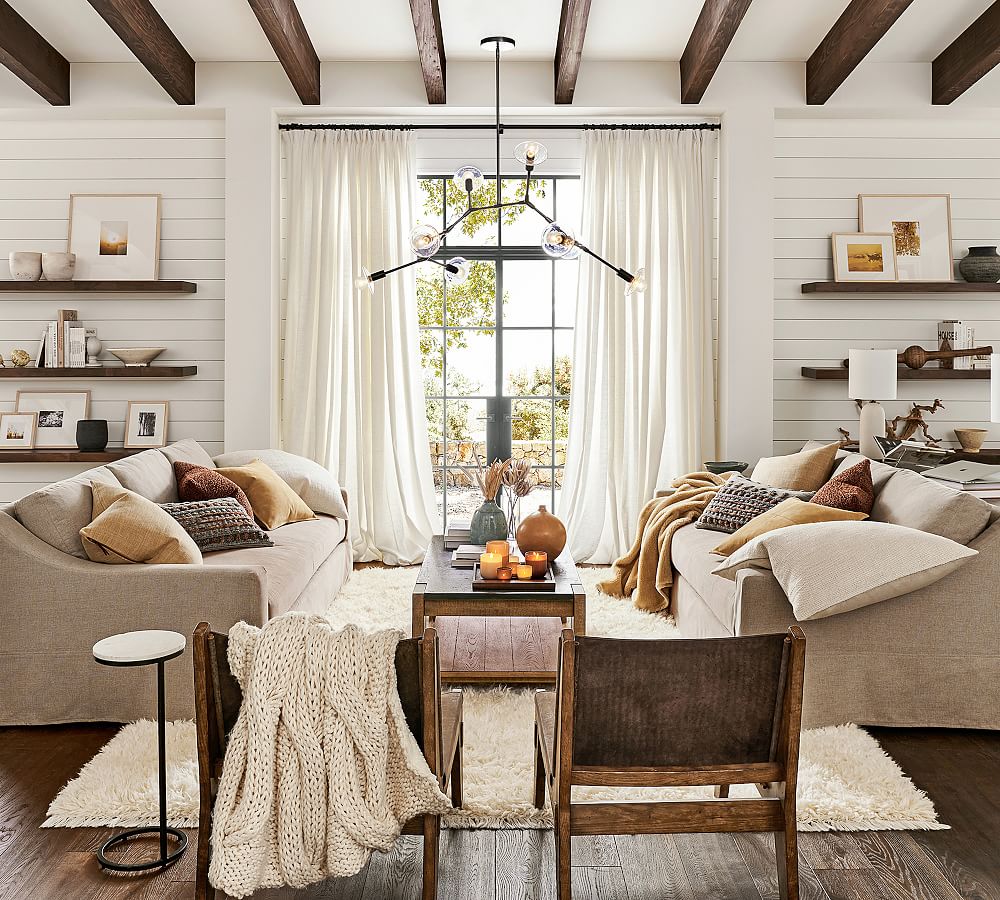 Pottery Barn York Slope Arm Slipcovered Sofa (60" - 108")