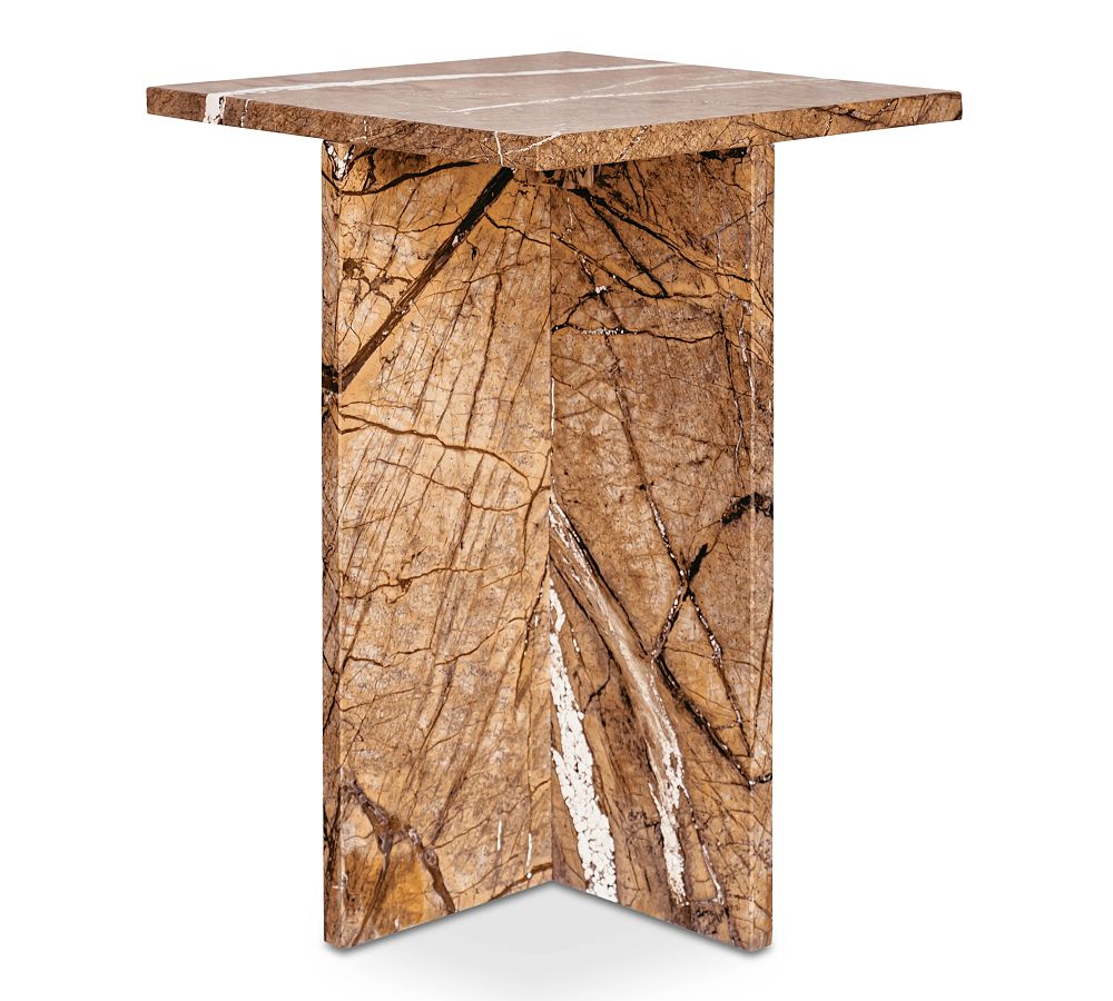 Pottery Barn Telluride Marble Square Accent Table