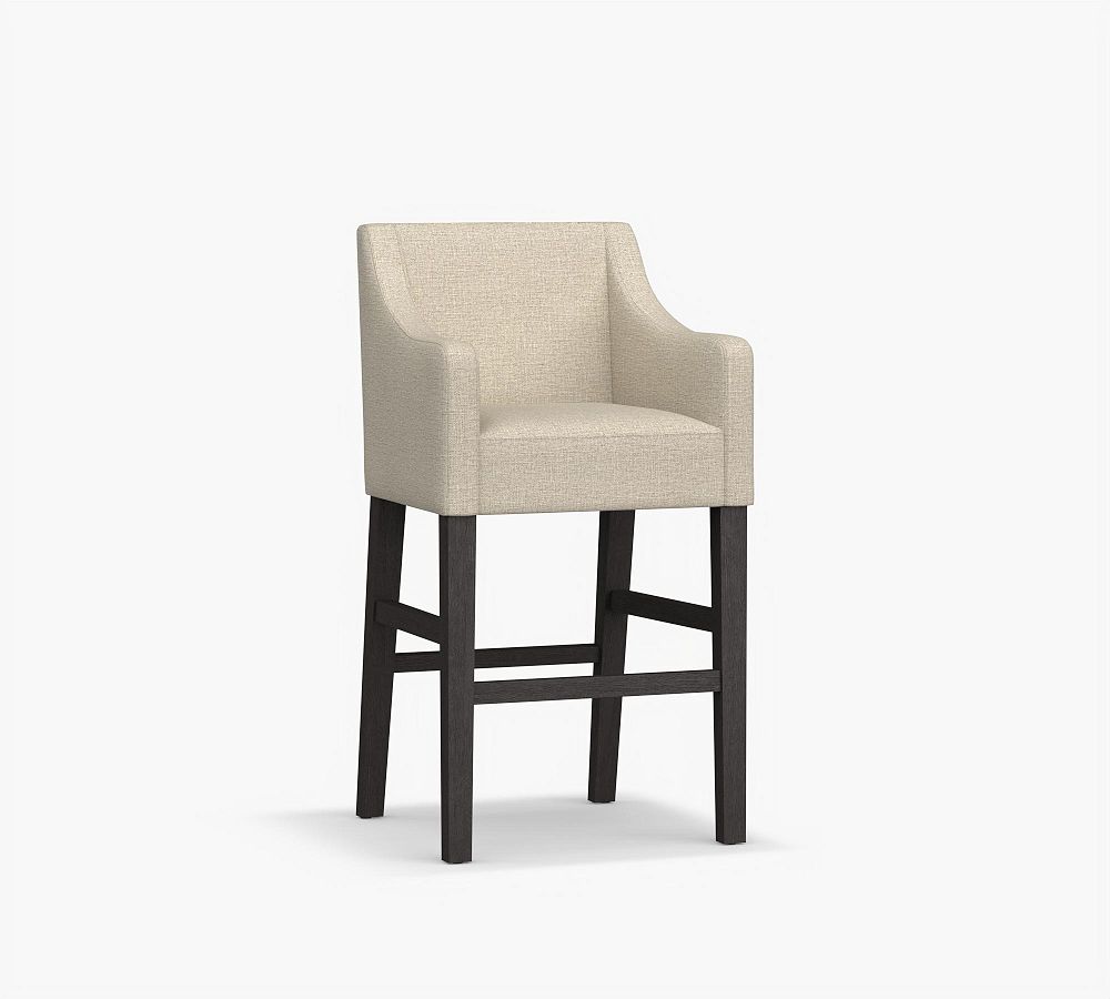 Pottery Barn Classic Upholstered Slope Stool