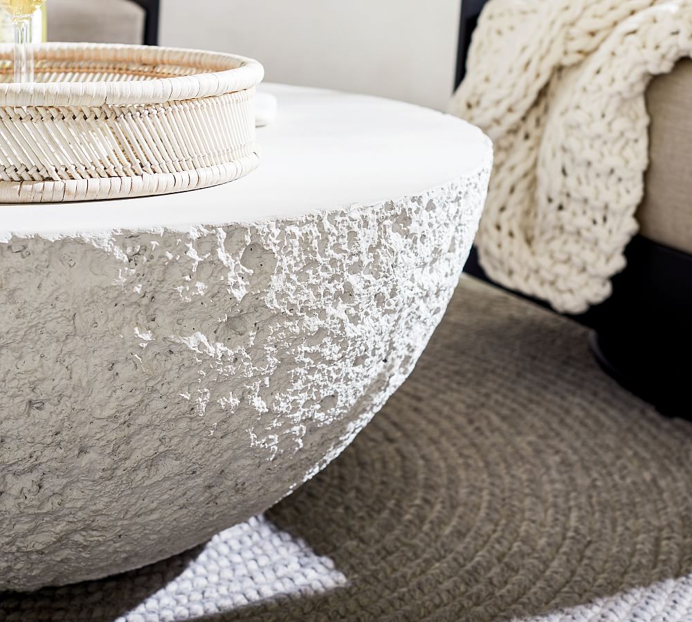 Pottery Barn Bolinas Concrete Outdoor Coffee Table