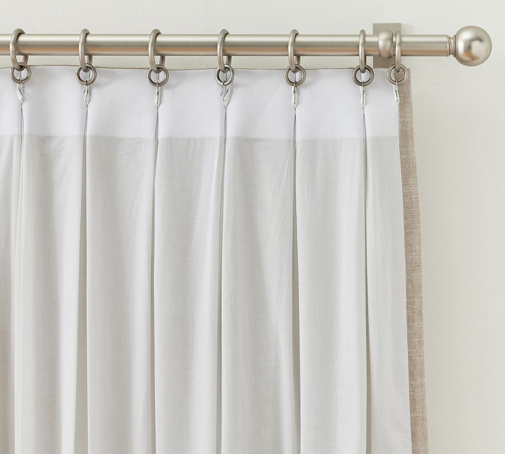 Pottery Barn Emery Linen Pinch Pleat Blackout Curtain