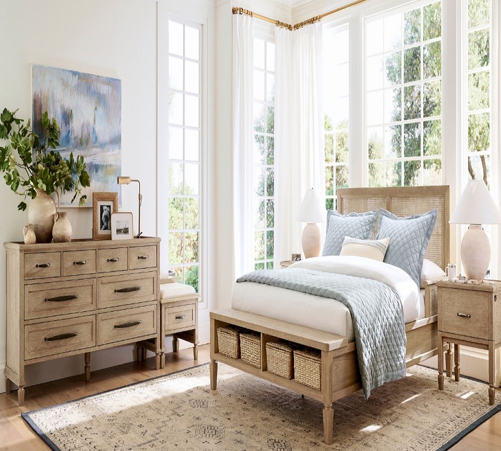 Pottery Barn Sausalito Upholstered Dresser Seat by Michael Graves Design