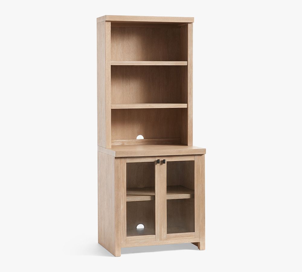 Pottery Barn Modern Farmhouse Shelf with Display Cabinet (34")