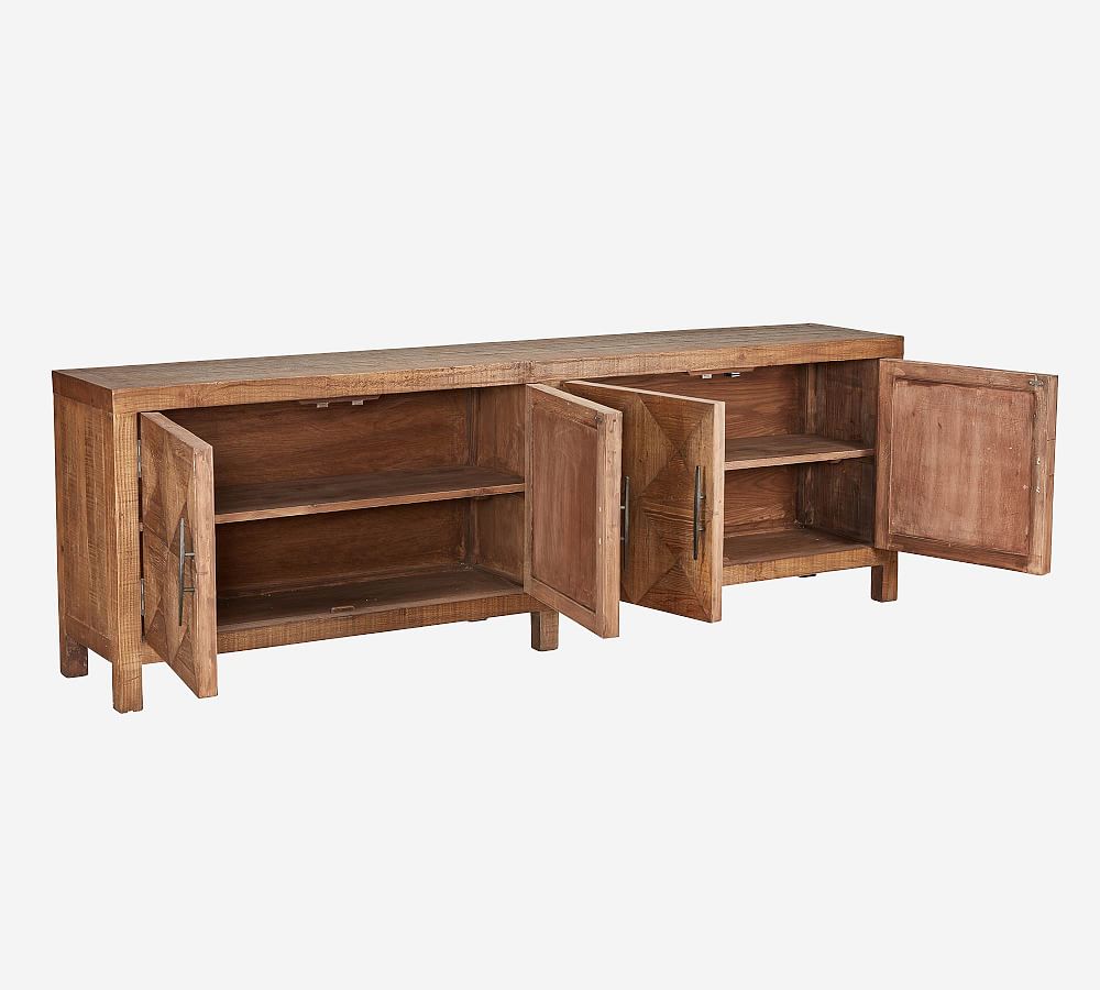 Pottery Barn Jovi Carved Reclaimed Wood Buffet (103.5")