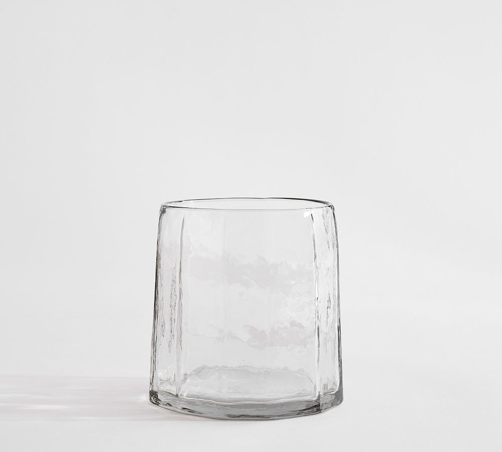 Pottery Barn Hammered Café Recycled Hurricane Candleholder