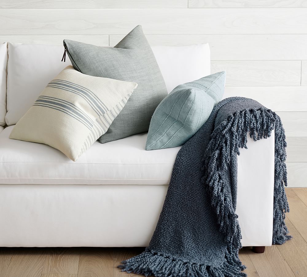Pottery Barn Dreamy Handwoven Fringe Throw