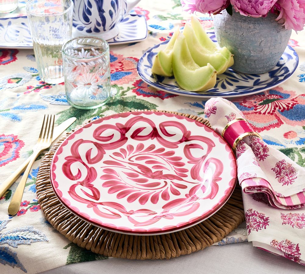 Pottery Barn Puebla Stoneware Dinner Plates