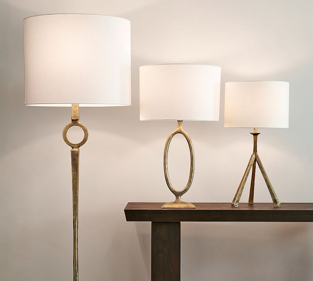 Pottery Barn Easton Forged-Iron Tripod Table Lamp (27")