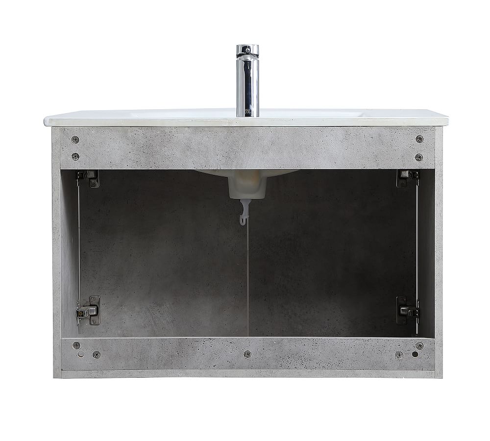 Pottery Barn Luc 24-36" Single Sink Floating Vanity with Doors
