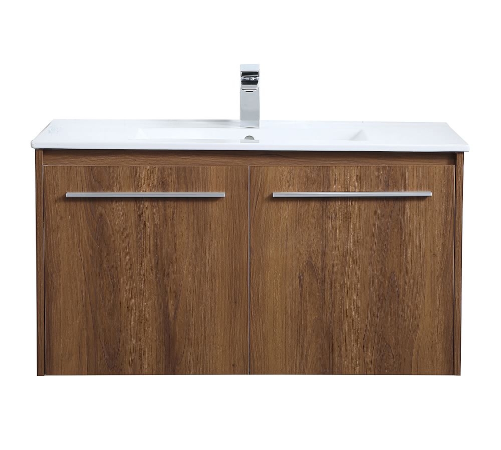 Pottery Barn Luc 24-36" Single Sink Floating Vanity with Doors