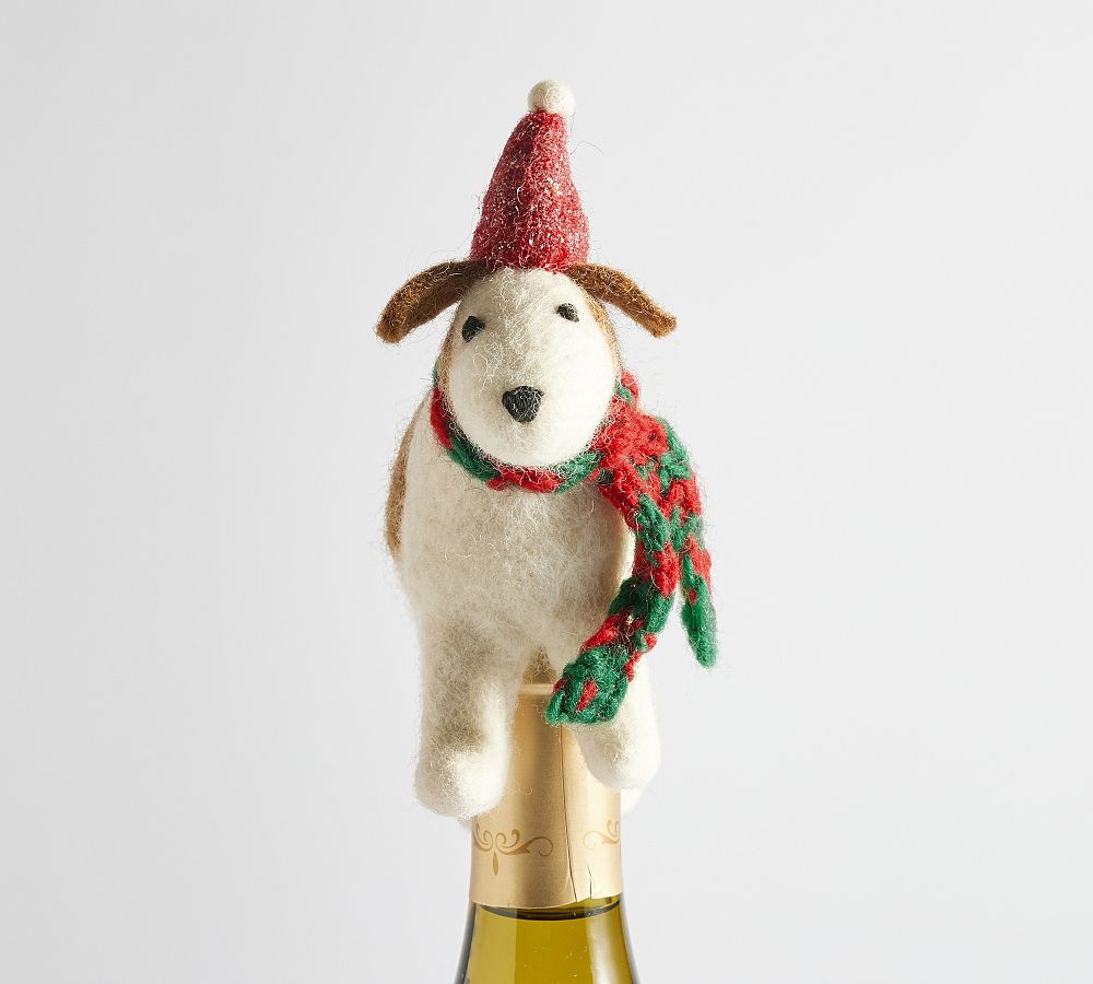 Pottery Barn Holiday Wine Topper Collection