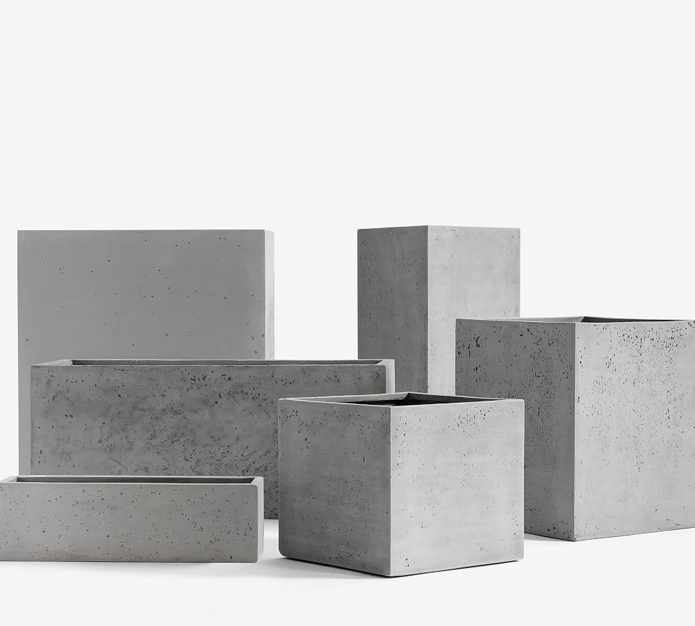 Pottery Barn Mission Square Handmade Outdoor Planters