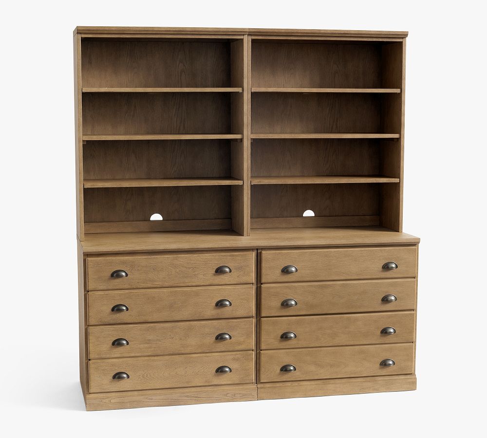 Pottery Barn Printers Storage Bookcase Suite (64")