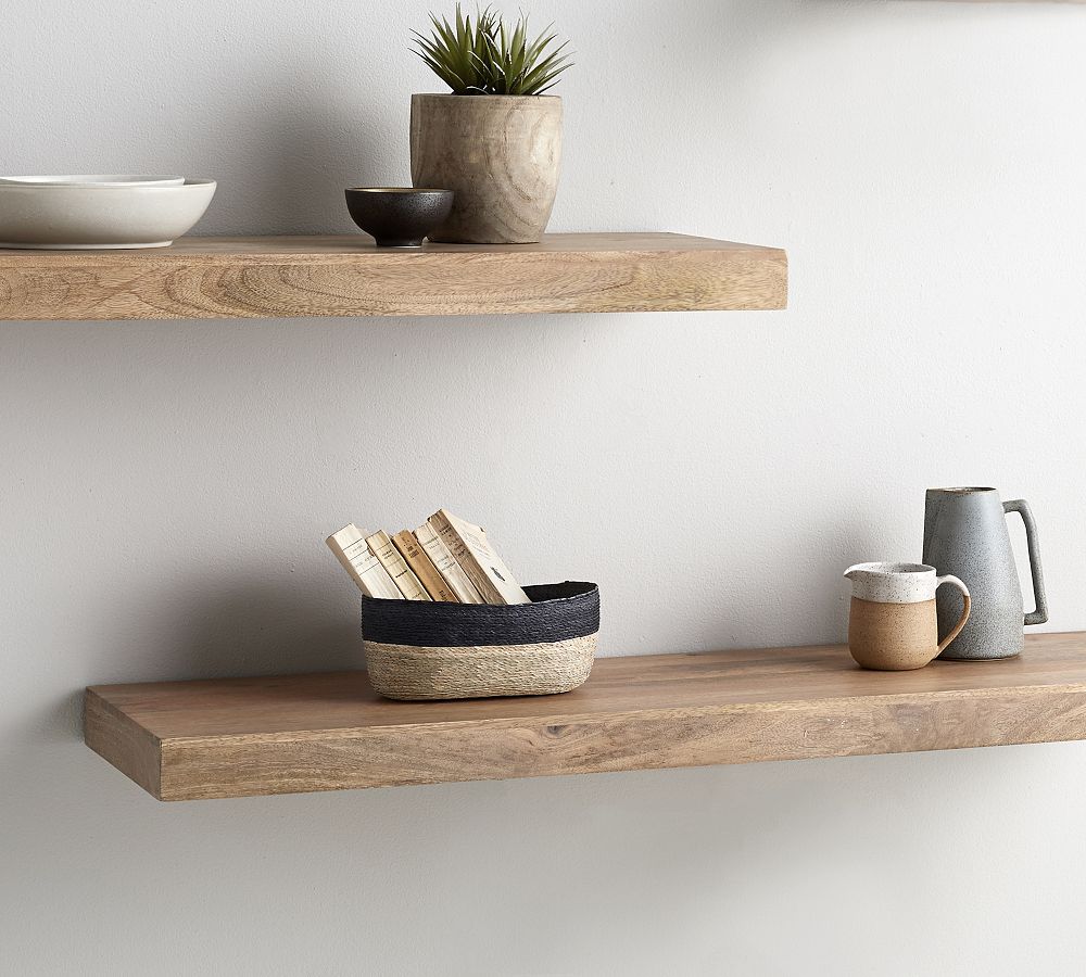 Pottery Barn Brighton Floating Wood Shelves