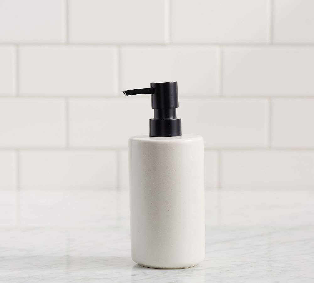 Pottery Barn Mason Glazed Stoneware Bathroom Accessories