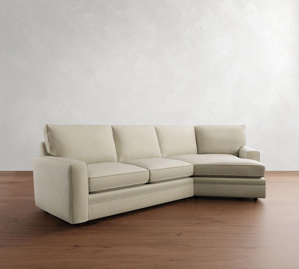 Pottery Barn Pearce Square Arm Cuddle Chaise Sectional (135"-165")