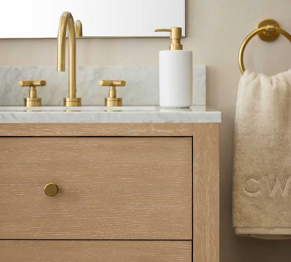 Pottery Barn Mason Glazed Stoneware Bathroom Accessories