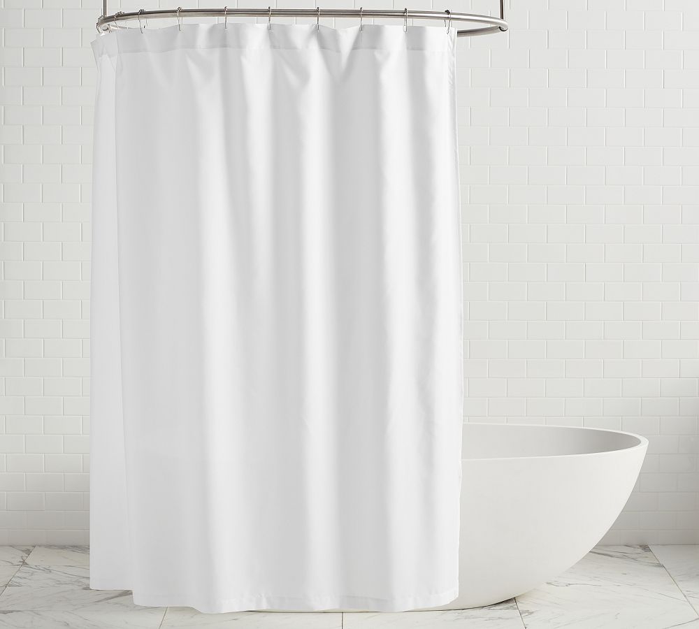 Pottery Barn Retreat Fabric Shower Curtain Liner