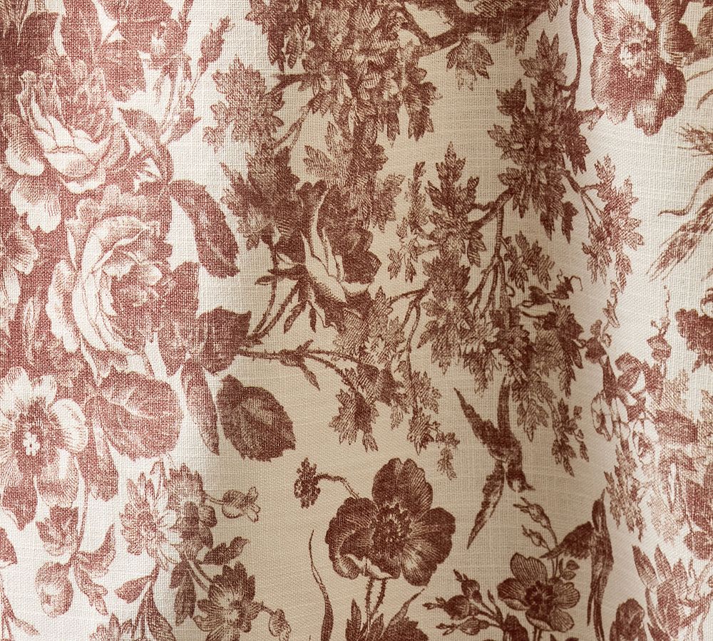 Pottery Barn Sorrel Toile Organic Cotton Tablecloth