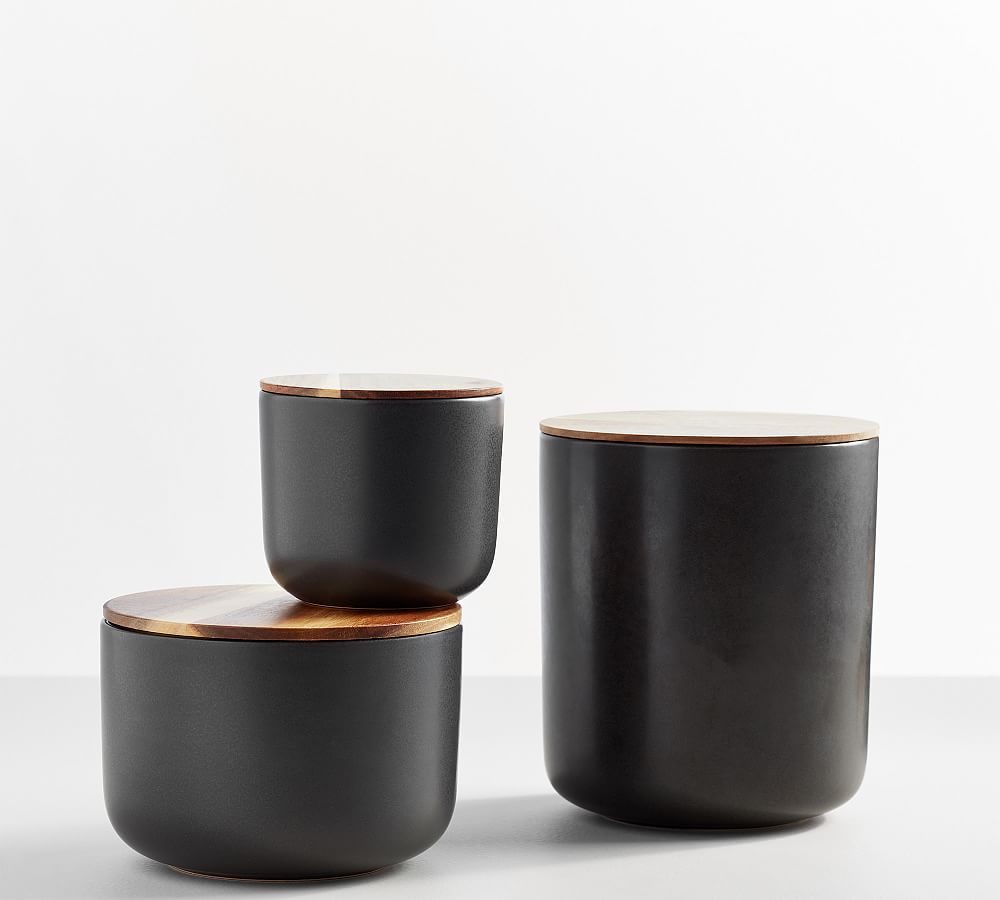 Pottery Barn Mason Stoneware Canisters
