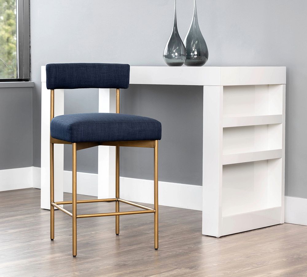 Pottery Barn Ember Upholstered Counter Stool