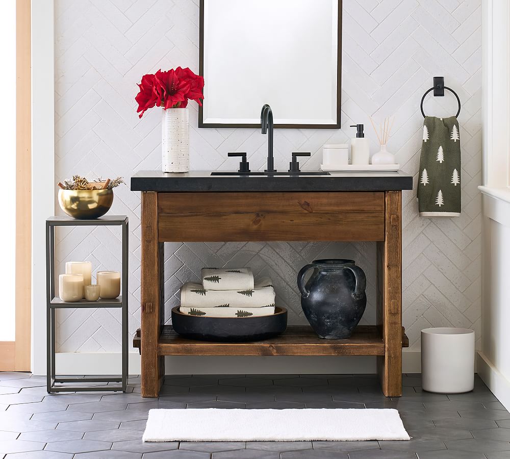 Pottery Barn Mason Glazed Stoneware Bathroom Accessories