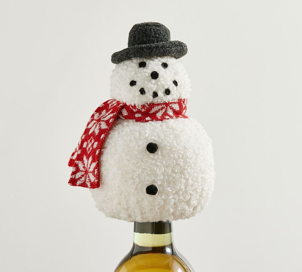 Pottery Barn Holiday Wine Topper Collection
